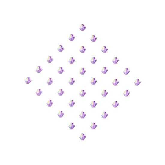 Preciosa 6mm Czech Crystals Bicone Rondelle Beads, 36pcs Violet AB {5}