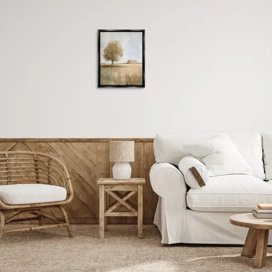 Stupell Industries Distant Barn and Lone Tree Floating Frame Design by Petal Prints Design {2}