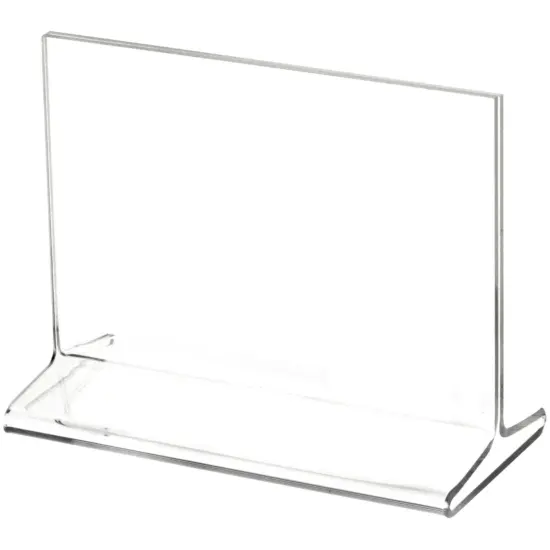 Plymor Clear Acrylic Sign Display / Literature Holder (Top-Load), 5" W x 3.5" H {2}