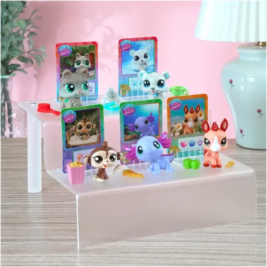 Plymor Frosted Acrylic 2-Step Display Stairs, 4.25" H x 8" W x 8.5" D {3}