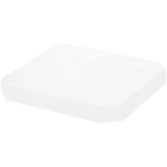 Plymor Frosted Acrylic Beveled Corner-Cut Display Base, 6" W x 6" D x 0.75" H {2}