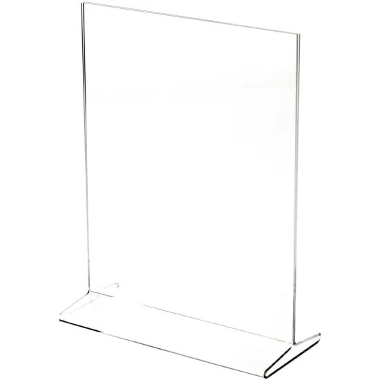 Plymor Clear Acrylic Sign Display / Literature Holder (Top-Load), 8" W x 10" H {2}