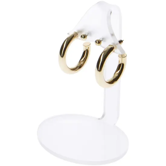 Plymor Frosted Acrylic 2 Pair Hanging Earring Display Stand, 2.5" W x 2" D x 3.125" H {3}