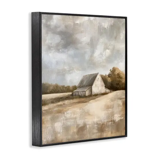 Stupell Industries Cloudy Farm Landscape Framed Giclee Design by Petal Prints Design {3}