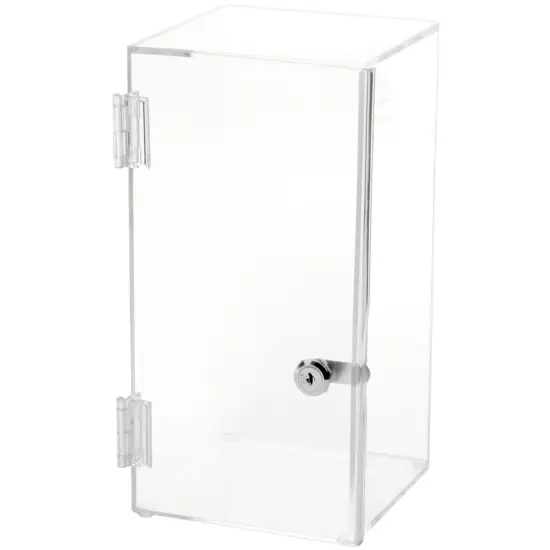 Plymor Clear Acrylic Hexagonal Locking Display Case, No Shelves {2}