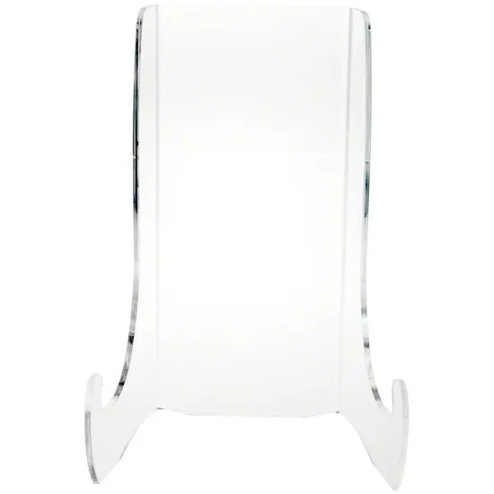 Plymor Clear Acrylic Flat Back Easel With Shallow Support Ledges, 15" H x 10.25" W x 8.75" D {3}