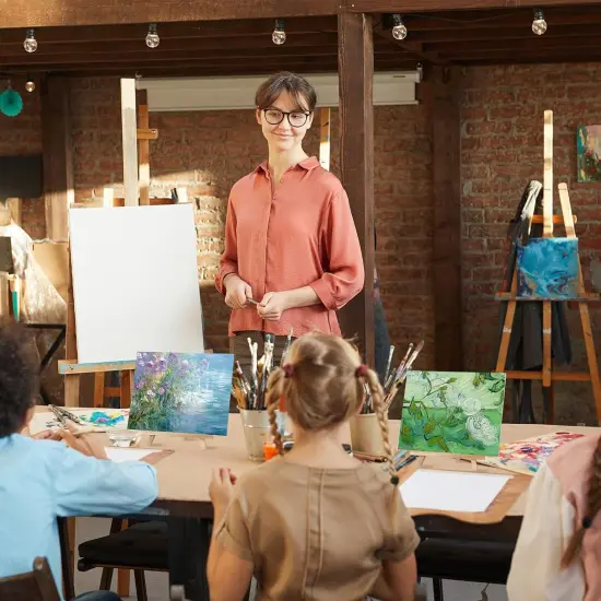 36 Pcs Mini Canvas and Easel Set for Painting {5}