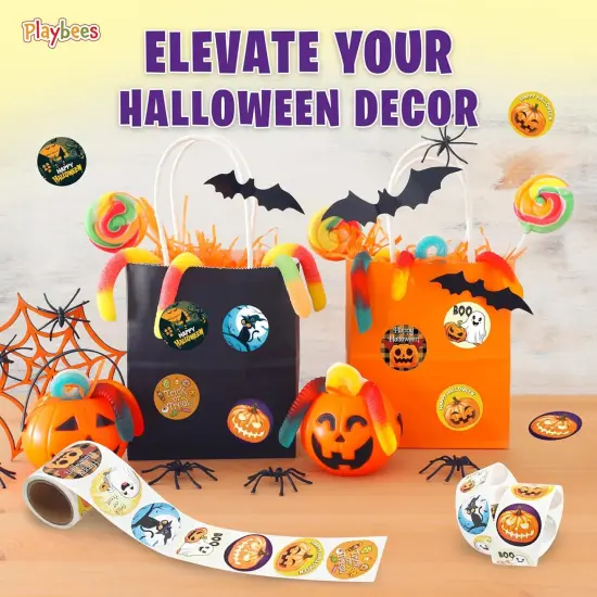 Halloween Sticker Roll for Kids 200 PCS {2}