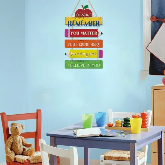 Motivational Classroom Door Sign Decor {5}