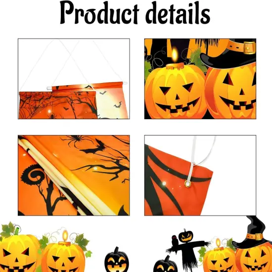 3Pcs Trick or Treat Porch Signs - Halloween Decorations {3}