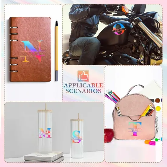 10 Sheets UV Dtf Cup Wrap Transfer Name Sticker Alphabet {4}