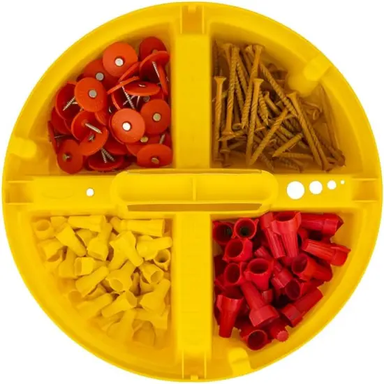 1 Pack of Bucket Stacker Organizer - Yellow {4}
