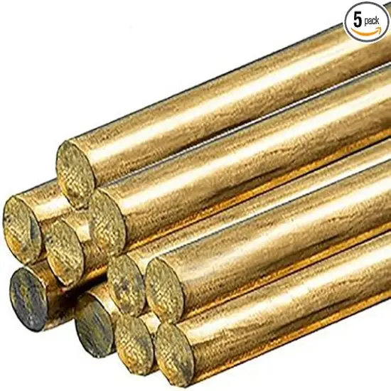 10 Pack Brass Rods 1/16" diam. 36" Length - for Hinges and framing {1}