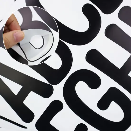 4 Inch Vinyl Alphabet Sticker {2}