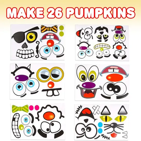 Halloween Pumpkin Stickers for Decorating {2}