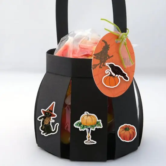 100 Pcs Vintage Witch Stickers for Kids {3}