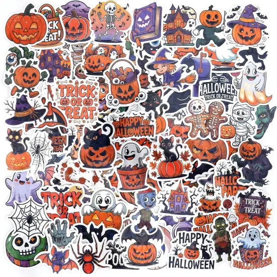 100 Pcs Halloween Stickers Bulk for Kids {1}