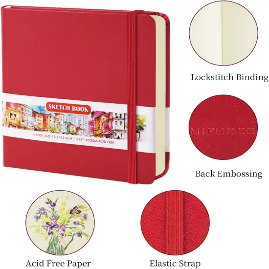 192 Pages - Sketchbooks (Red) {2}