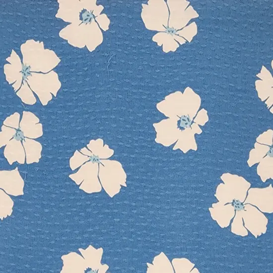 1 Yard Elegant Blue Rayon Dobby Dot Jacquard Fabric For Fashion Dresses Blouses Skirts Apparel 54/55" Width {2}