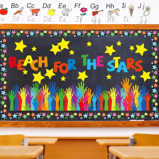 136 Pcs Reach for The Stars Classroom Decor {1}