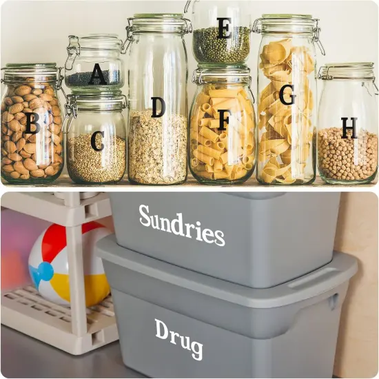 1210 Pieces 10 Sheets Letter Stickers Self-Adhesive Vinyl Letter {5}