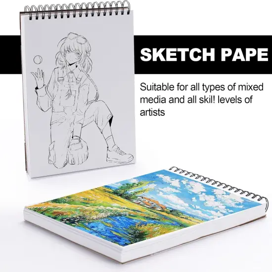 9x12 Inch Spiral Bound Sketchbook - 110 Page {4}
