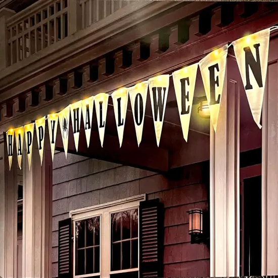 Happy Halloween Light Up Banner {1}