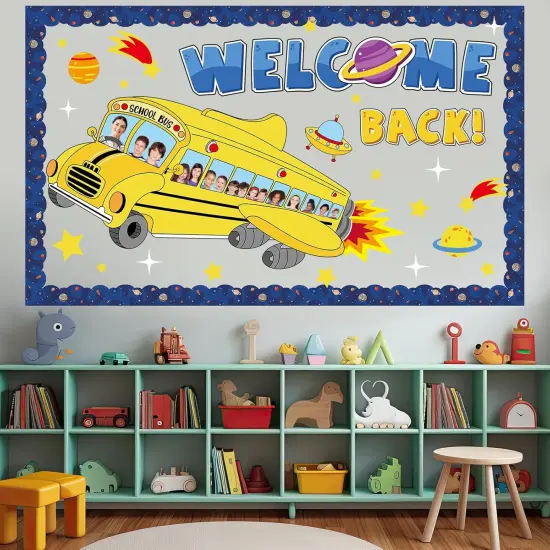 Outer Space School Bus Bulletin Board Decorations {5}