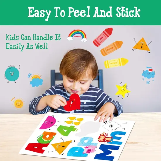 68 PCS Alphabet & Letters Wall Decals {5}