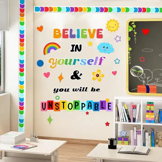 Believe in Yourself Classroom Bulletin Board Decoration Set {5}