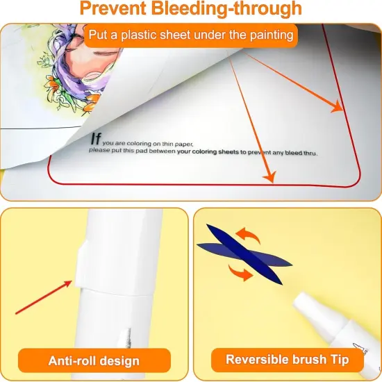 Alcohol Markers Brush & Chisel - 121 Colors Double Tipped Art Markers {5}