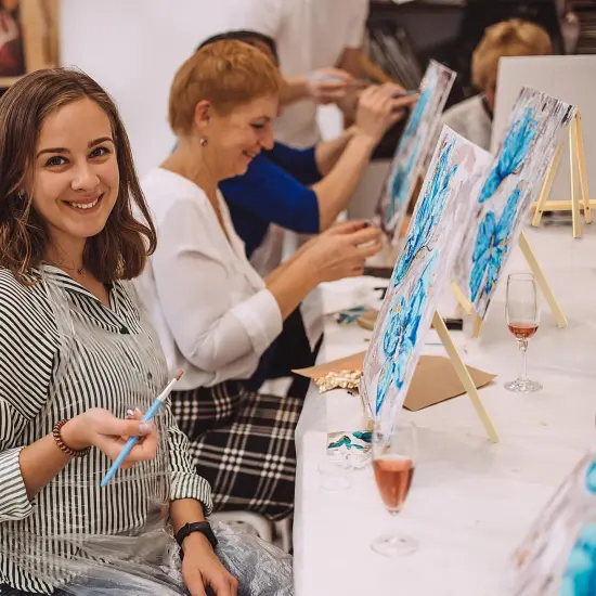 4PCS 9 Inch Wood Easels, Tripod, Painting Party Easel, Kids Student Tabletop Easels for Painting, Easel Stand for Painting Canvases, Portable Canvas Photo Picture Sign Holder. {3}