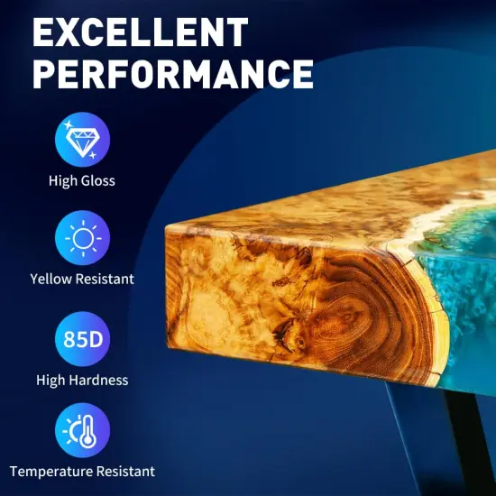 Honcaring Epoxy Resin 16OZ, Epoxy Resin for Beginner, Clear Resin Epoxy for Crafts, DIY Jewelry Making, Mixing Ratio 1:1, Less Bubble & No Yellowing(8OZ&times;2) {4}