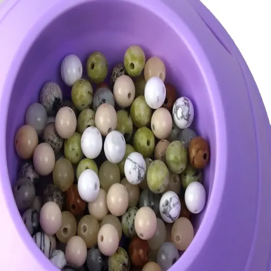 1200pcs 6mm Natural Round Stone Beads,Multiolor Crystal Energy Stone,Loose Gemstone Accessories Hole Size 1mm {4}