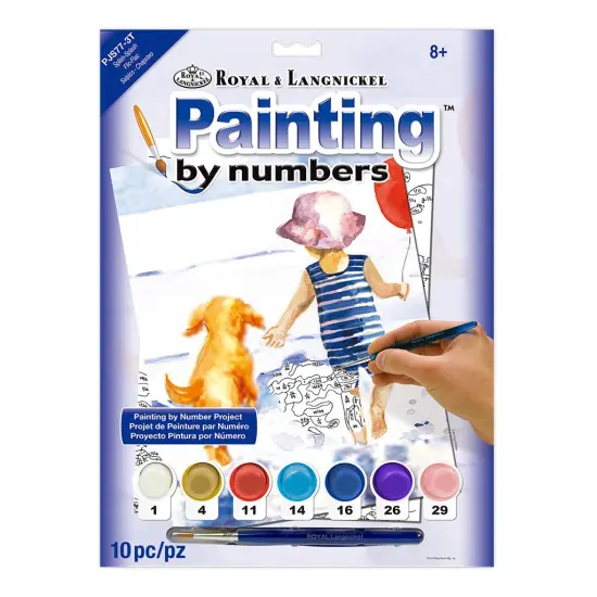 PJS77 | Painting by numbers&trade; 10pc 8.75" x 11.375" Splish-Splash Painting Project {3}
