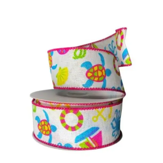 1.5" Nautical Ivory Ribbon (10 Yards) {2}