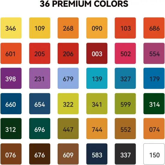 Watercolor Paint Set 36 Vibrant Colors 5ml / 0.17 Fl Oz Tubes, Watercolor Tubes with Great Value, Water Color Paints Art Supplies for Adults, Artists & Beginners {2}