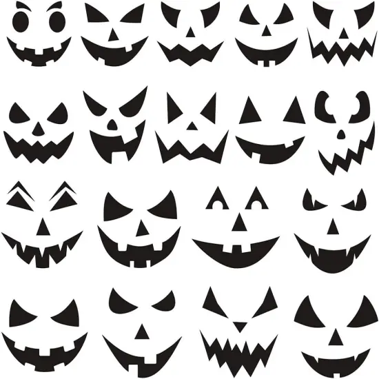 Halloween Pumpkin Decorating Stickers {4}
