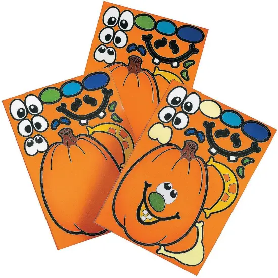 Make A Pumpkin Stickers (1 DOZEN) - BULK {1}