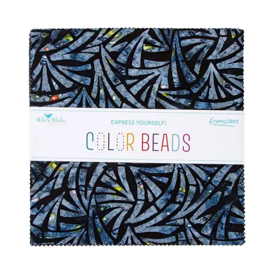Express Yourself! Batiks 10" Square Pack (Layer Cake / 10" Stacker) in Color Beads by Riley Blake Designs for Riley Blake (10-23252-42) {1}