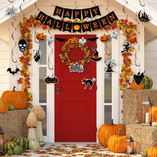 Halloween Banner - Black & Orange {5}