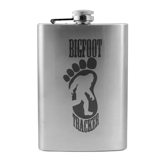 8oz Bigfoot Tracker Stainless Steel Flask {6}