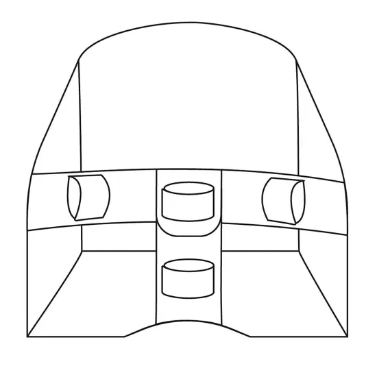 Gotz Bike Seat Blue Clouds - for Dolls up to 20" - Attaches to Handlebars of Any Size Bike (No Hardware Needed) {5}