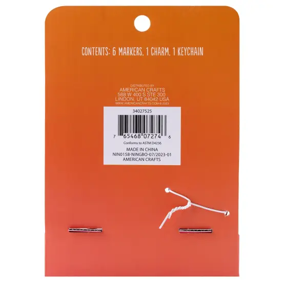 Colorbok Make It Colorful! Color Your Own Bag Charm-Rainbow {3}