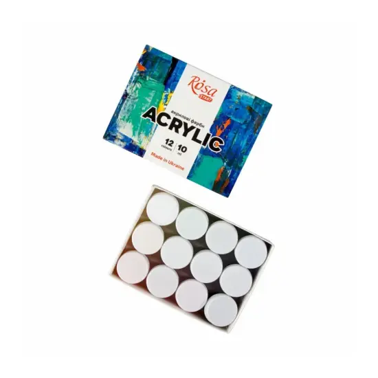 Rosa Start Color Acrylic Paint Set 12 (0.34 oz each) {2}