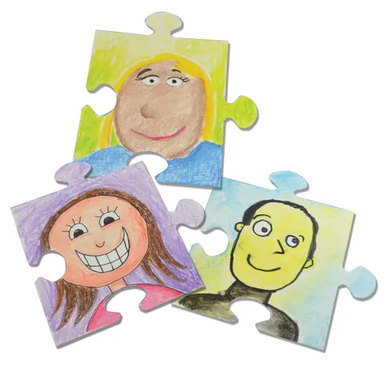 We All Fit Together Giant Puzzle Pieces, Pack of 30 {1}