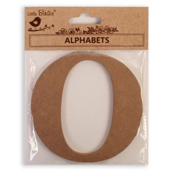 Little Birdie MDF Alphabets Upper Case 4" 1/Pkg-O {1}