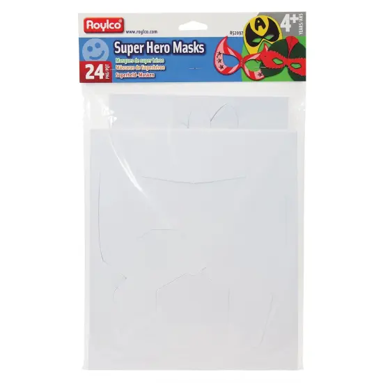 Die-Cut Super Hero Masks, Pack of 24 {1}