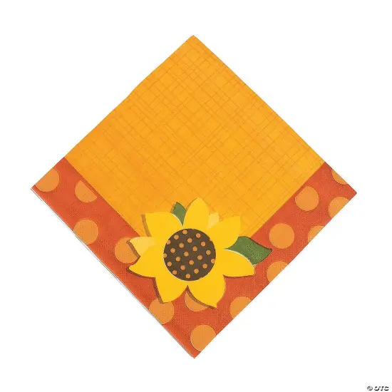 Lil Pumpkin Party with Sunflower Luncheon Napkins - 16 Pc. {2}