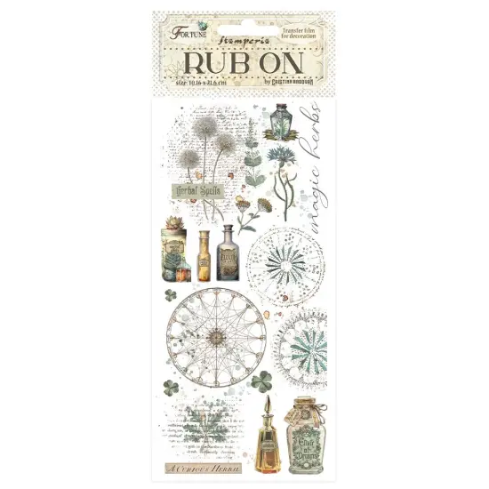 Stamperia Rub-On 4"X8.5"-Fortune Alchemy {1}